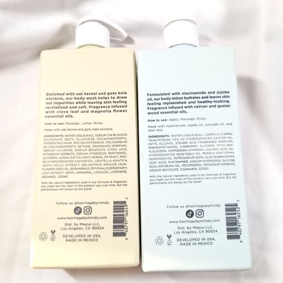 Hairitage Now&Lather Peony Cypress Body Wash Soak it In Cherry&Amber Body Lotion - Picture 4 of 4